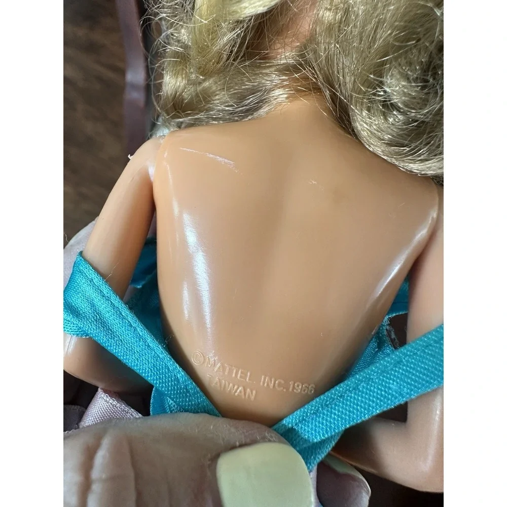 Vintage 1980s Barbie Workout‎ Aerobics Doll Blue Jumpsuit Mattel Taiwan